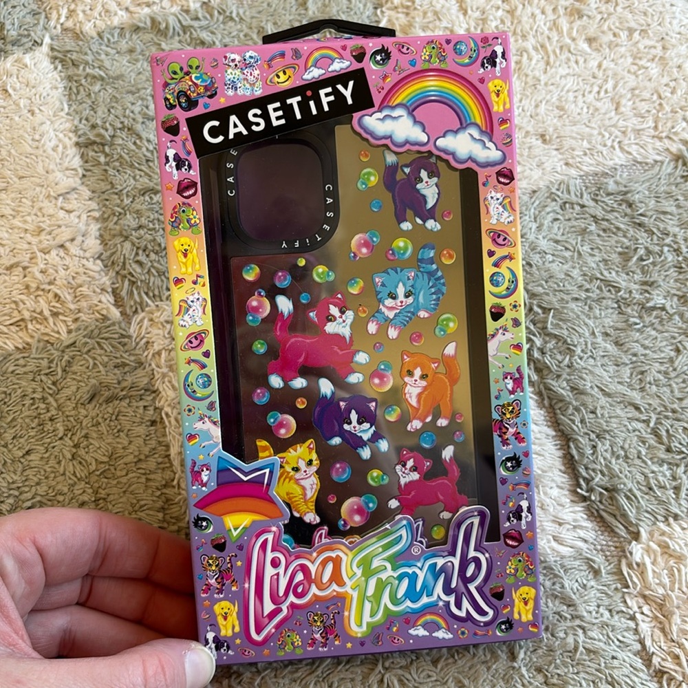 Caserify Lisa Frank iPhone 11 case. Lisa Frank cat print